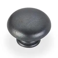Hardware Resources 3950-DACM 1-3/16" Diameter Mushroom Cabinet Knob - Screws Included - Gun Metal Worldwide Shipping