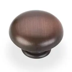 Hardware Resources 3950-DBAC 1-3/16" Diameter Mushroom Cabinet Knob - Screws Included - Brushed Oil Rubbed Bronze Bulk Order