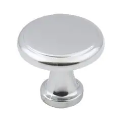 Latest Hardware Resources 3970-PC 1-1/8" Diameter Knob - Screws Included - Polished Chrome