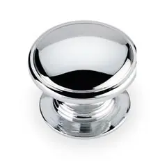 Genuine Hardware Resources 3980-PC 1-1/4" Diameter Cabinet Knob - Screws Included - Polished Chrome