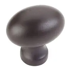Flash Sale Hardware Resources 3990-ORB 1-3/16" Overall Length Football Cabinet Knob - Screws Included - Dark Bronze