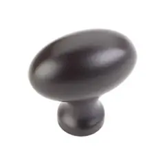 Hardware Resources 3991ORB 1-9/16" Overall Length Football Cabinet Knob - Screws Included - Dark Bronze Viral