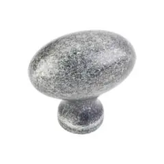 Buy Direct Hardware Resources 3991SIM 1-9/16" Overall Length Football Cabinet Knob - Screws Included - Distressed Antique Silver