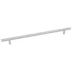 Last Chance Hardware Resources 399SN 399 mm (15-11/16") Overall Length 7/16" Diameter Steel Cabinet Bar Pull with Beveled Ends 319 mm center-to-center - Screws Included - Satin Nickel