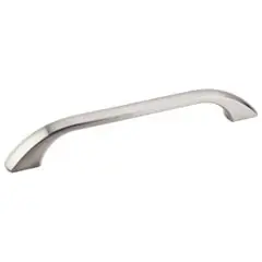 One Day Deal Hardware Resources 4160SN 8" Overall Length Cabinet Pull - 160 mm center-to-center Holes - Screws Included - Satin Nickel