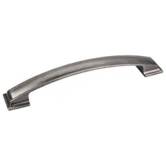 Hardware Resources 435-160BNBDL 7-5/8" Overall Length Pillow Top Cabinet Pull - 160 mm center-to-center Holes - Screws Included - Brushed Pewter Buy Direct