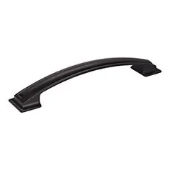 Hardware Resources 435-160MB 7-5/8" Overall Length Pillow Top Cabinet Pull - 160 mm center-to-center Holes - Screws Included - Matte Black Free Delivery