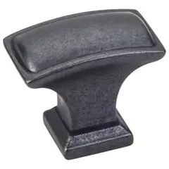 Hardware Resources 435L-DACM 1-1/2" Overall Length Pillow Top Cabinet Knob - Screws Included - Gun Metal Hassle-Free Returns