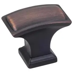 Cheap Hardware Resources 435L-DBAC 1-1/2" Overall Length Pillow Top Cabinet Knob - Screws Included - Brushed Oil Rubbed Bronze