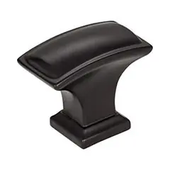 Exclusive Offer Hardware Resources 435L-MB 1-1/2" Overall Length Pillow Top Cabinet Knob - Screws Included - Matte Black