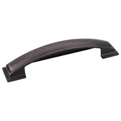 Hardware Resources 436-128DBAC 6-1/4" Overall Length Pillow Top Cabinet Cup Pull - Screws Included - 128 mm center-to-center Holes - Brushed Oil Rubbed Bronze Budget