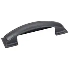 Don’t Miss Out Hardware Resources 436-96DACM 5" Overall Length Pillow Top Cabinet Cup Pull - 96 mm center-to-center Holes - Screws Included - Gun Metal