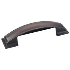 Fresh Stock Hardware Resources 436-96DBAC 5" Overall Length Pillow Top Cabinet Cup Pull - 96 mm center-to-center Holes - Screws Included - Brushed Oil Rubbed Bronze