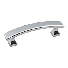 Hardware Resources 449-3PC 4" Overall Length Cabinet Pull - Screws Included - Polished Chrome Price Cut