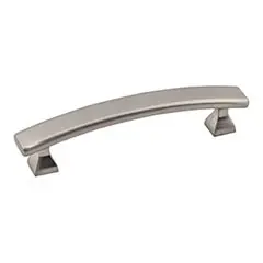 Hardware Resources 449-96SN 4-3/4" Overall Length Cabinet Pull - 96 mm center-to-center Holes - Screws Included - Satin Nickel Fan Favorite