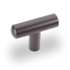 Price Drop Hardware Resources 48ORB 48 mm (1-7/8") Overall Length Steel 9/16" Diameter Cabinet Bar Pull "T" Knob - Screws Included - Dark Bronze