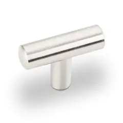 Editor’s Pick Hardware Resources 48SN 48 mm (1-7/8") Overall Length Steel 9/16" Diameter Cabinet Bar Pull "T" Knob - Screws Included - Satin Nickel