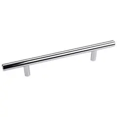 Hardware Resources 496PC 496 mm (19-1/2") Overall Length 7/16" Diameter Steel Cabinet Bar Pull with Beveled Ends - 416 mm center-to-center Holes - Screws Included - Polished Chrome Authentic