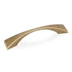 Hardware Resources 525-96ABM-D 4-15/16" Overall Length Decorative Cabinet Pull - 96 mm center-to-center - Screws Included - Distressed Antique Brass Factory Price