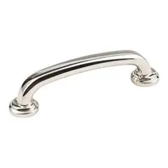 Today Only Hardware Resources 527NI 4-5/8" Overall Length Gavel Cabinet Pull - 96 mm center-to-center Holes - Screws Included - Polished Nickel