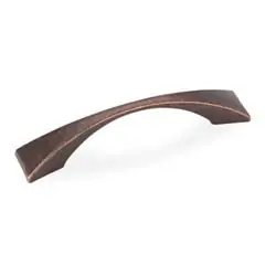 Professional Grade Hardware Resources 525-96DMAC 4-15/16" Overall Length Decorative Cabinet Pull - 96 mm center-to-center - Screws Included - Distressed Oil Rubbed Bronze