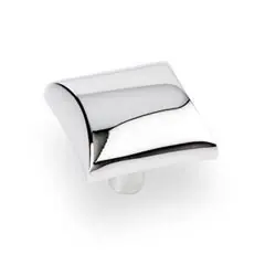Hardware Resources 525PC 1-1/8" Overall Length Square Cabinet Knob - Screws Included - Polished Chrome Hot Picks