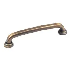 Exclusive Offer Hardware Resources 527-128ABSB 5-7/8" Overall Length Gavel Cabinet Pull - Screws Included - 128 mm center-to-center Holes - Antique Brushed Satin Brass
