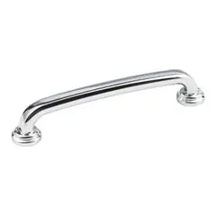 Hassle-Free Returns Hardware Resources 527-128PC 5-7/8" Overall Length Gavel Cabinet Pull - Screws Included - 128 mm center-to-center Holes - Polished Chrome
