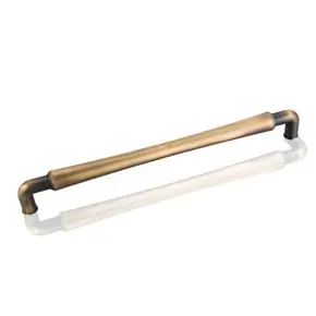 Shop Now Hardware Resources 537-12ABSB Bremen 12-11/16 Inch L Gavel Appliance Pull Handle - Antique Brushed Satin Brass