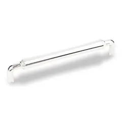 Affordable Hardware Resources 537-160NI 6-11/16" Overall Length Gavel Cabinet Pull - 160 mm center-to-center Holes - Screws Included - Polished Nickel