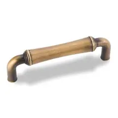 Editor’s Pick Hardware Resources 537ABSB 4-3/16" Overall Length Gavel Cabinet Pull - 96 mm center-to-center Holes - Screws Included - Antique Brushed Satin Brass