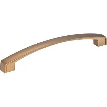 Shop Now Hardware Resources 549-160SBZ 6-3/4" Overall Length Cabinet Pull - 160 mm center-to-center Holes - . Packaged with two 8-32 x 1" and two Break-away Screws. Finish: Satin Bronze