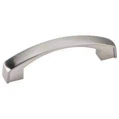 Hardware Resources 549-96SN 4-3/16" Overall Length Cabinet Pull - 96 mm center-to-center Holes - Screws Included - Satin Nickel Exclusive