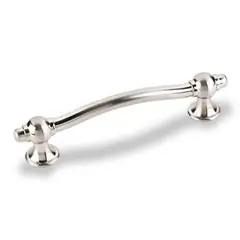 Price Cut Hardware Resources 575-96SN 4-7/8" Overall Length Modern Cabinet Pull - 96 mm center-to-center Holes - Screws Included - Satin Nickel