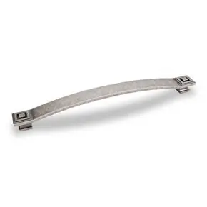 Viral Hardware Resources 585-12DP Delmar 13-1/4 Inch L Square Appliance Pull Handle - Distressed Pewter