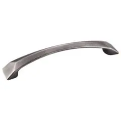 Bargain Hardware Resources 595-128BNBDL 6-1/16" Overall Length Cabinet Pull - Screws Included - 128 mm center-to-center Holes - Brushed Pewter