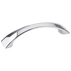 Hardware Resources 595-96PC 4-13/16" Overall Length Cabinet Pull - 96 mm center-to-center Holes - Screws Included - Polished Chrome Secure Checkout