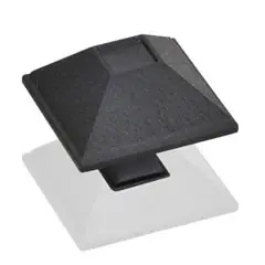 Hardware Resources 602BLK 1-1/2" Overall Length Rustic Cabinet Knob - Screws Included - Black Grab Now