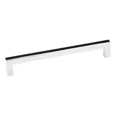 Hardware Resources 625-160PC 169mm Overall Length Square Cabinet Bar Pull - 160 mm center-to-center Holes - Screws Included - Polished Chrome New Arrival