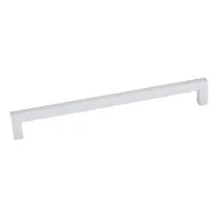 Order Now Hardware Resources 625-192MS 201mm Overall Length Square Cabinet Bar Pull - 192 mm center-to-center- Screws Included Matte Silver