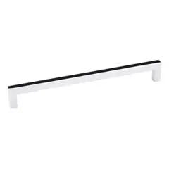 Sale Hardware Resources 625-192PC 201mm Overall Length Square Cabinet Bar Pull - 192 mm center-to-center - Screws Included - Polished Chrome