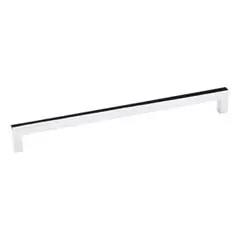 Exclusive Hardware Resources 625-224PC 233mm Overall Length Square Cabinet Bar Pull 224 mm center-to-center - Screws Included - Polished Chrome