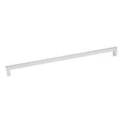 Final Sale Hardware Resources 625-320MS 329mm Overall Length Square Cabinet Bar Pull - 320mm center-to-center Holes - Screws Included - Matte Silver