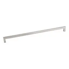 Best Price Hardware Resources 625-320SN 329mm Overall Length Square Cabinet Bar Pull - 320mm center-to-center Holes - Screws Included - Satin Nickel