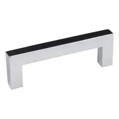 Hardware Resources 625-3PC 3-3/8" Overall Length Square Bar Pull - Screws Included - Polished Chrome Super Sale