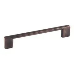 Flash Sale Hardware Resources 635-128DBAC 5-7/8" Overall Length Cabinet Pull - Screws Included - 128 mm center-to-center Holes - Brushed Oil Rubbed Bronze