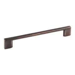 Original Hardware Resources 635-160DBAC 7-1/2" Overall Length Cabinet Pull - 160 mm center-to-center Holes - Screws Included - Brushed Oil Rubbed Bronze