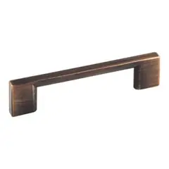 Instant Buy Hardware Resources 635-96DBAC 4-3/4" Overall Length Cabinet Pull - 96 mm center-to-center Holes - Screws Included - Brushed Oil Rubbed Bronze
