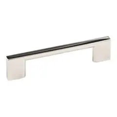 Hardware Resources 635-96NI 4-3/4" Overall Length Cabinet Pull - 96 mm center-to-center Holes - Screws Included - Polished Nickel Next Day Delivery