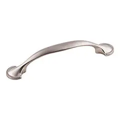 Best Price Hardware Resources 647-96SN 5-3/8" Overall Length Cabinet Pull - 96 mm center-to-center Holes - Screws Included - Satin Nickel